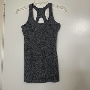 BEYOND YOGA gray space dye workout tank top unpadded size XS